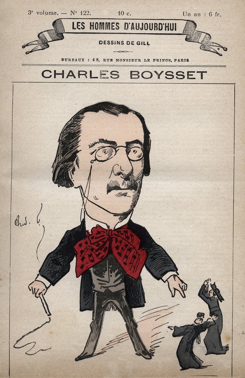 Tegneserie af Charles Boysset (1817-1901) (jurist og republikansk deputeret) fra 