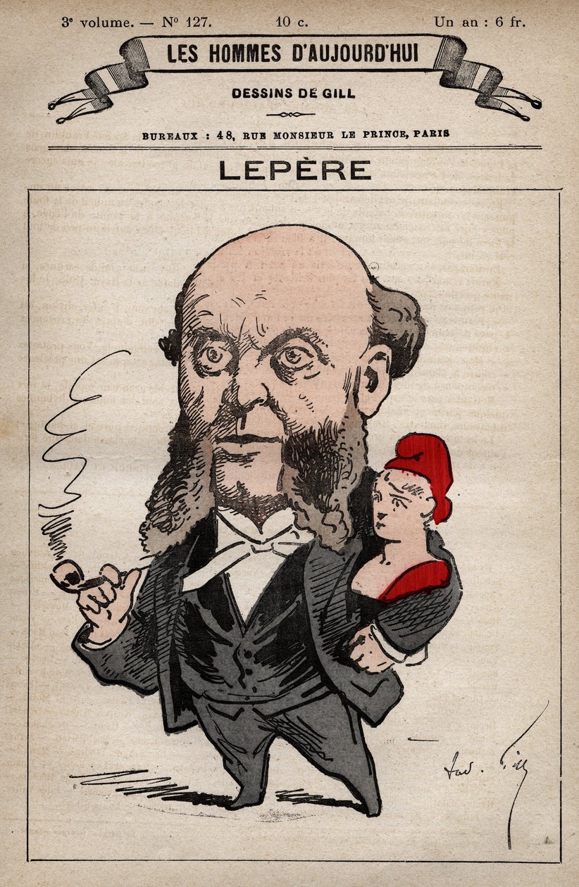 Tegneserie af Charles Lepere 1823-1885 fra 