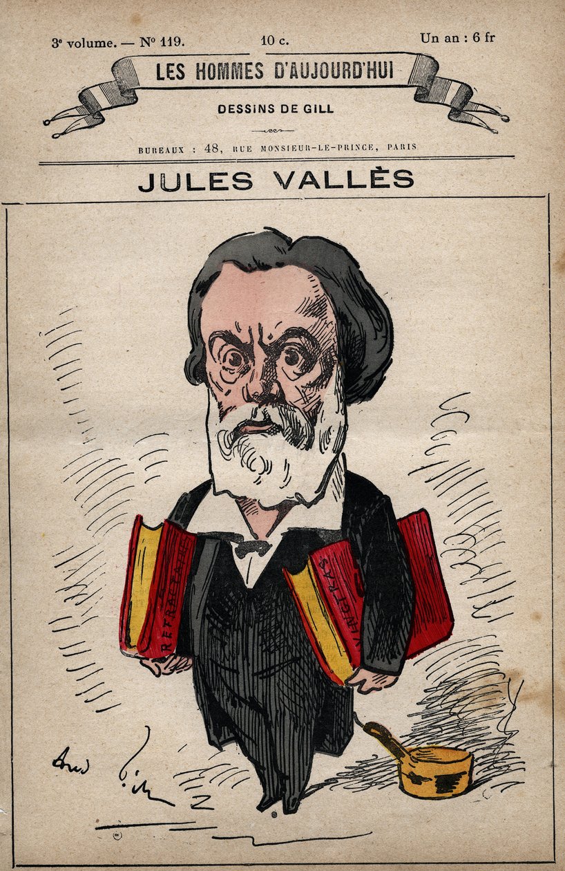Tegneserie af Jules Valles (1832-1885) fra 