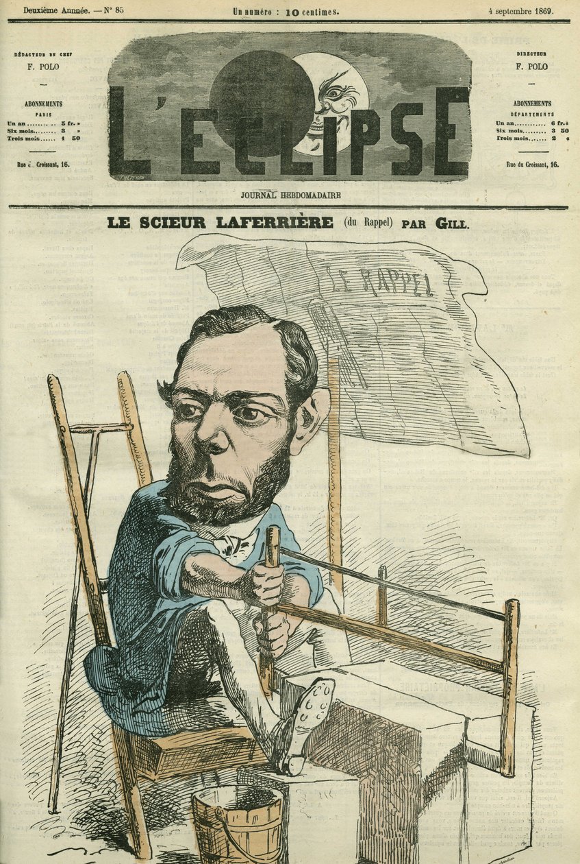 Edouard Lafferiere (1841-1901), fransk magistrat og politiker. Cover i "" L