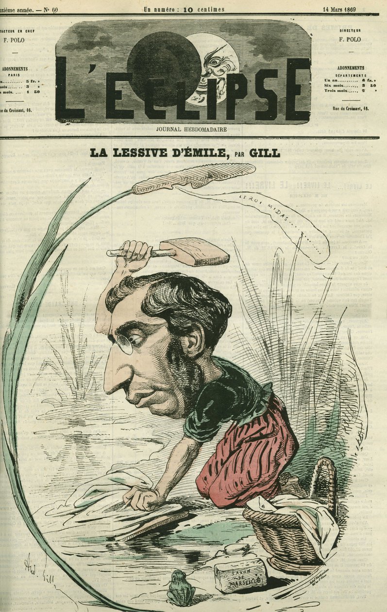 Emile Ollivier (1825-1913), fransk politiker. Cover i "" L