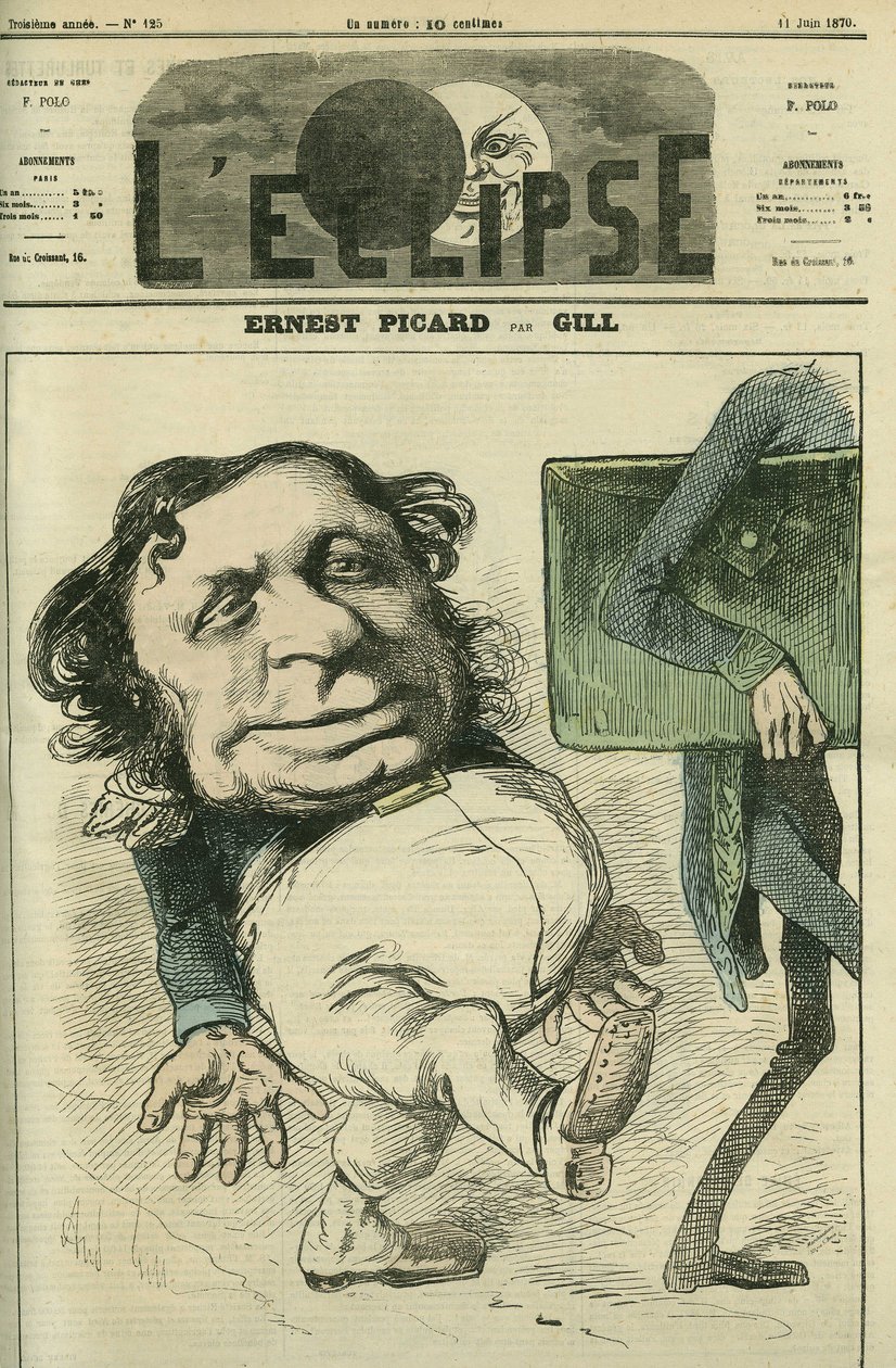 Ernest Picard (1821-1877), fransk politiker. Cover i "" L
