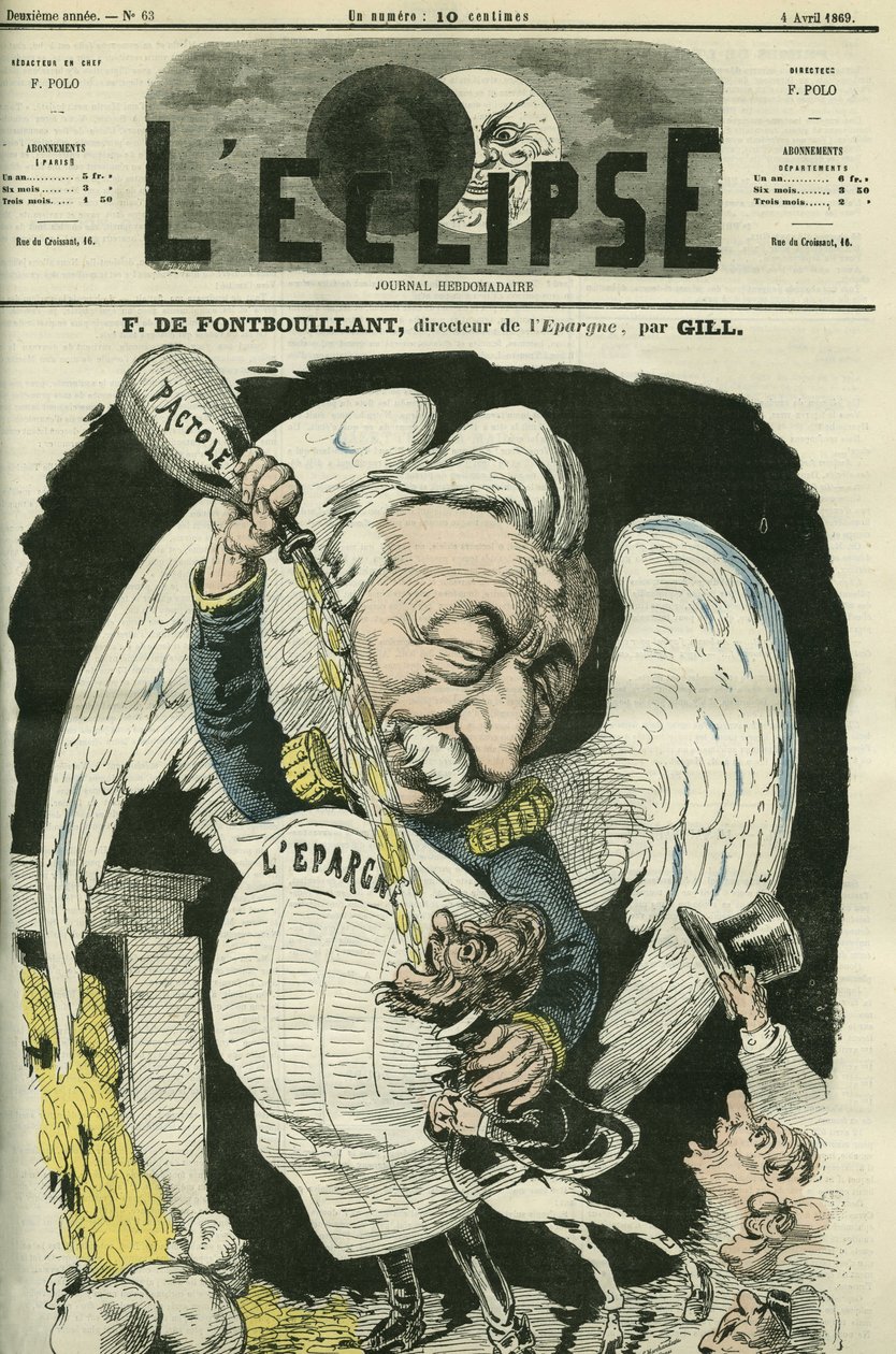 F. de Fontbouillant, direktør for Epargne. Cover i "" L