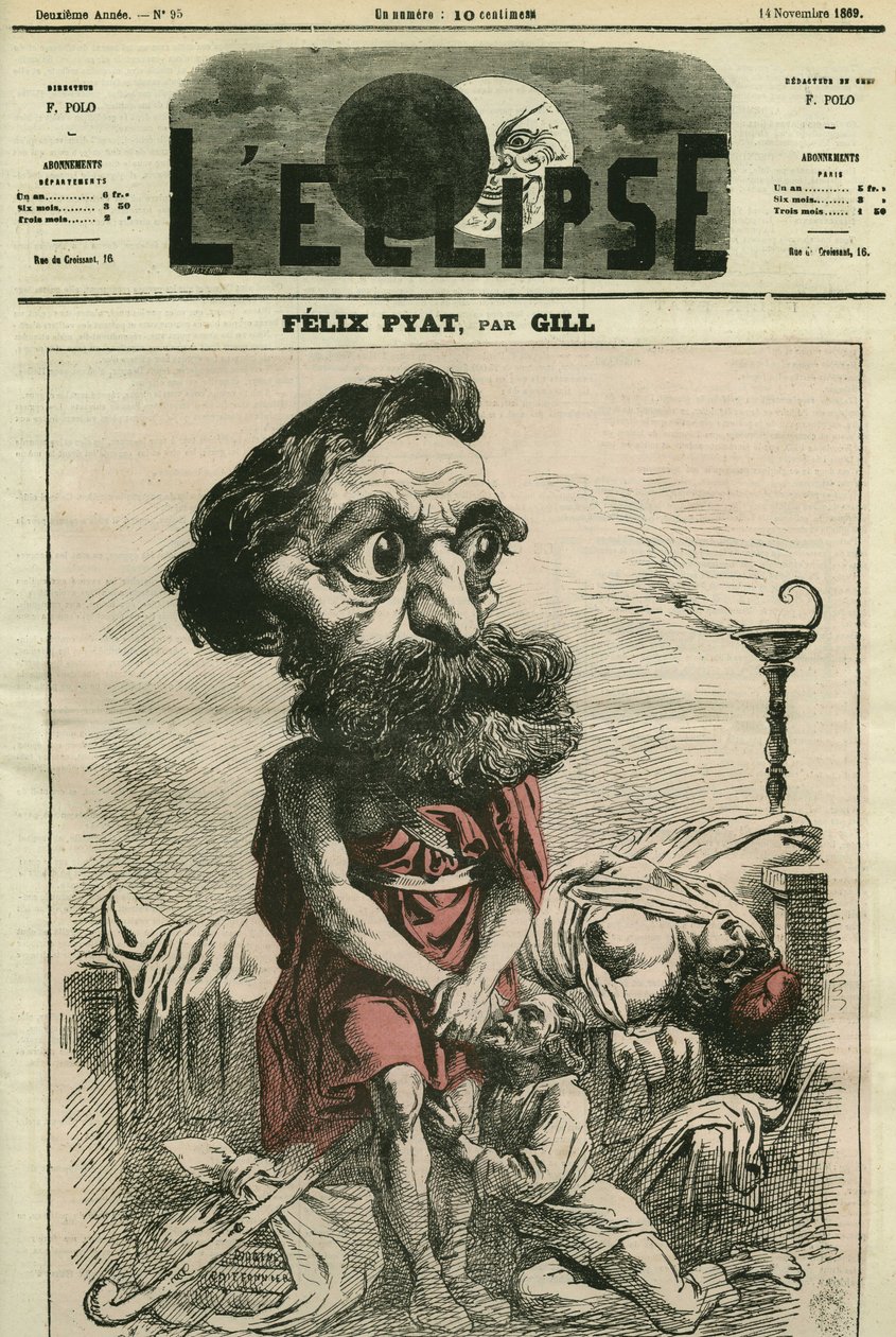 Felix Pyat (1810-1889), fransk advokat, brevmand og politiker. Cover i "" L