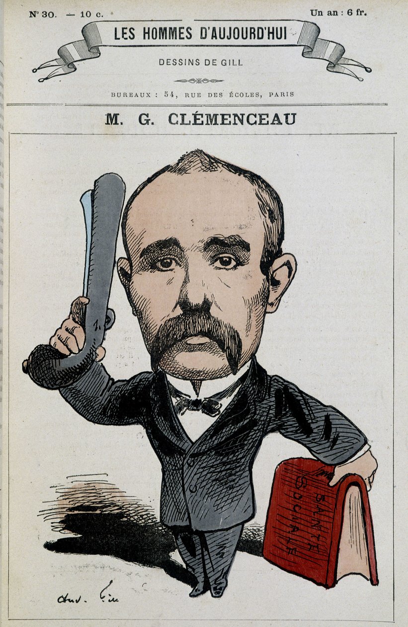 Georges Clémenceau - af Gill, i "The men of today"" af Andre Gill