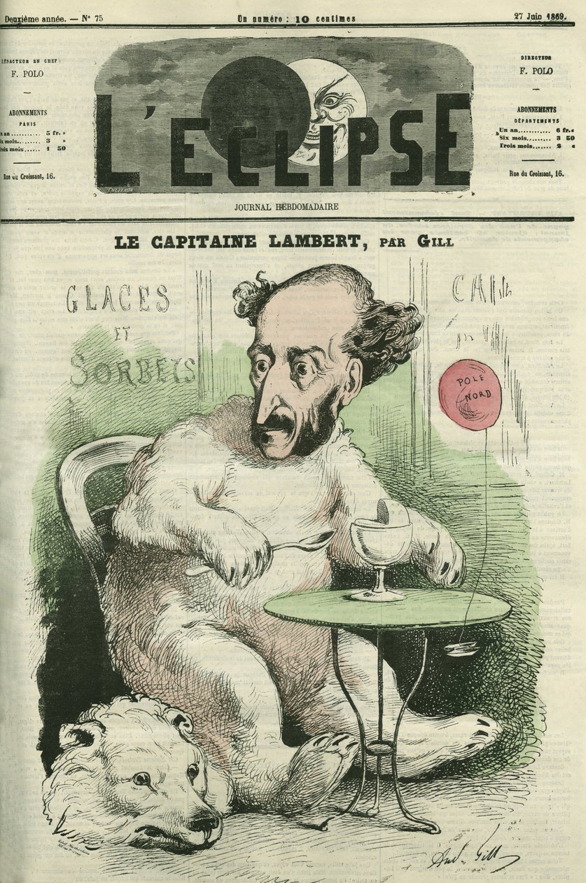Gustave Lambert, fransk opdagelsesrejsende og videnskabsmand. Cover i "" L