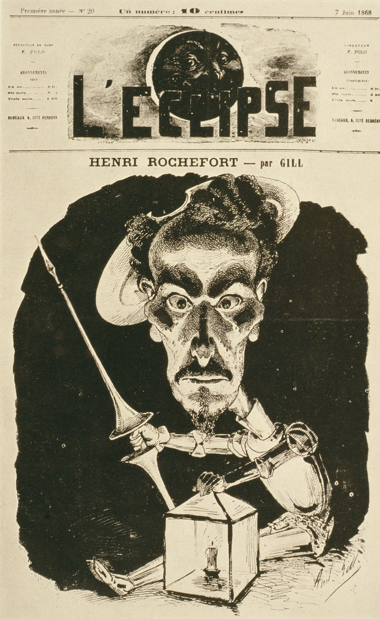 Henri Rochefort, forsideillustration fra magasinet 