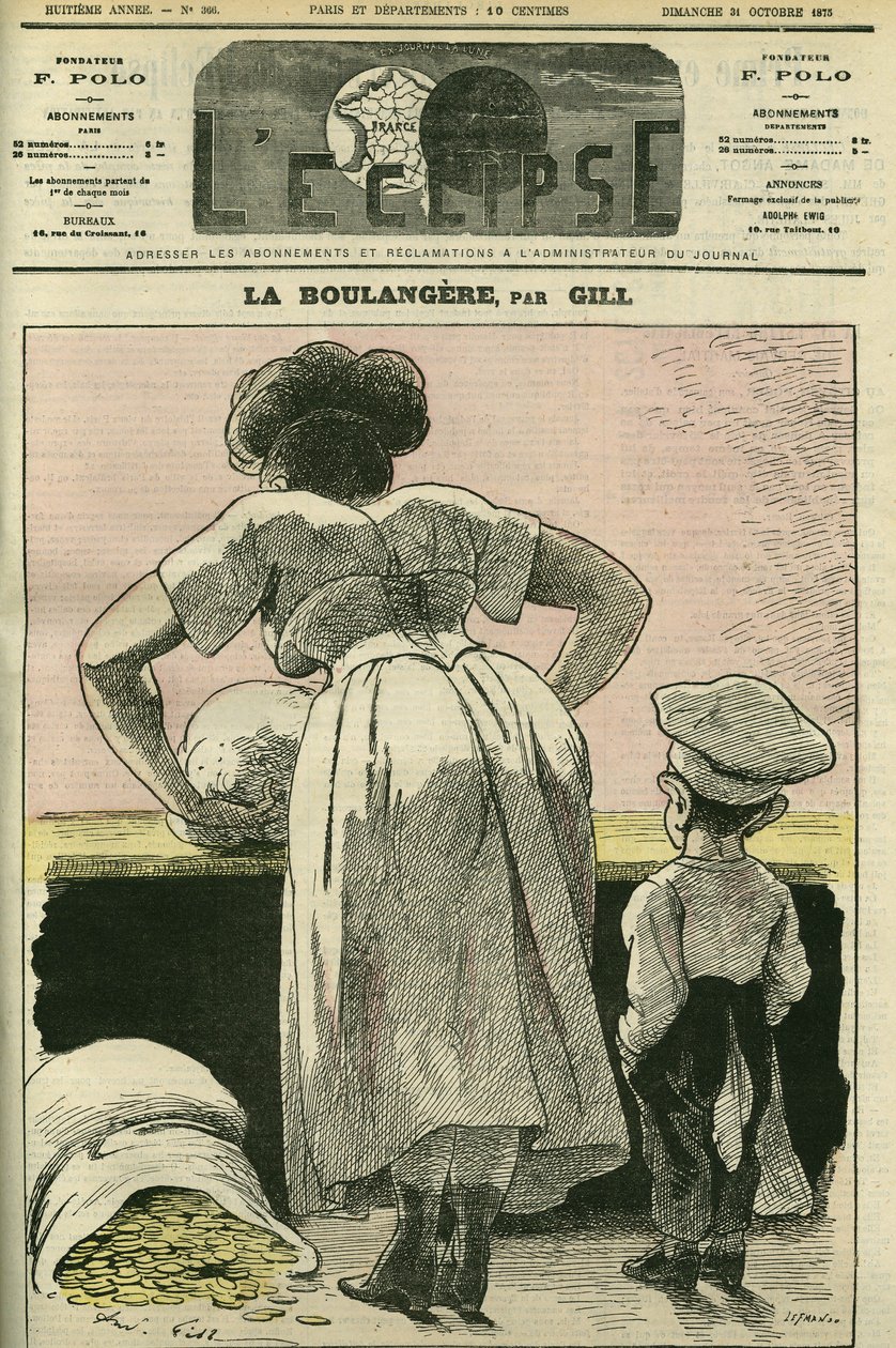 Illustration af et bageri. Cover i "" L