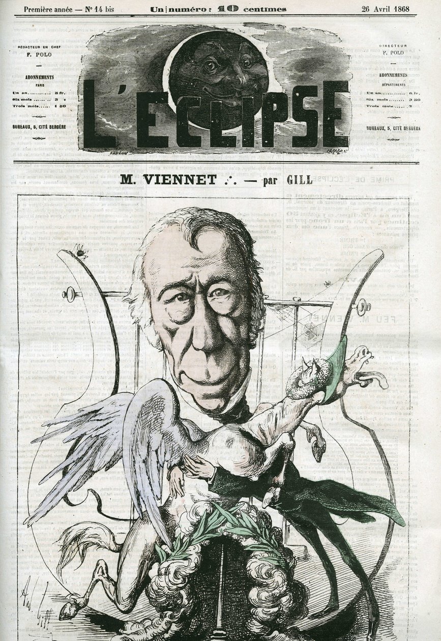Jean-Pons-Guillaume Viennet (1777-1868), fransk digter, dramatiker og politiker. Cover i "" L