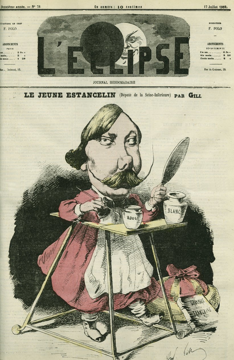 Louis-Charles-Alexandre Estancelin (1825-1906), fransk general og politiker. Cover i "" L