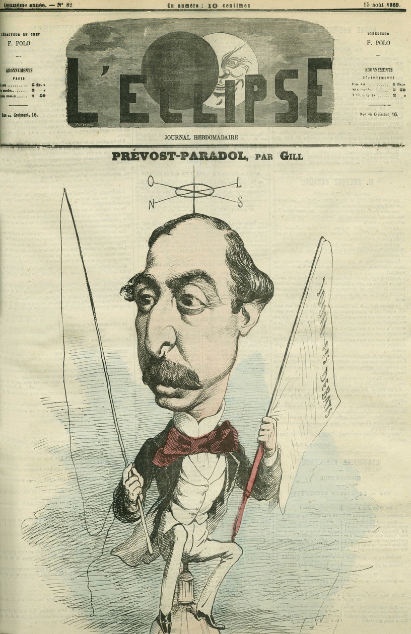 Lucien Anatole Prevost-Paradol (Prevost Paradol) (1829-1870), fransk litteraturkritiker. Cover i "" L