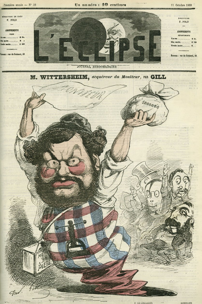Hr. Wittesheim, køber af Monitoren. Cover i "" L