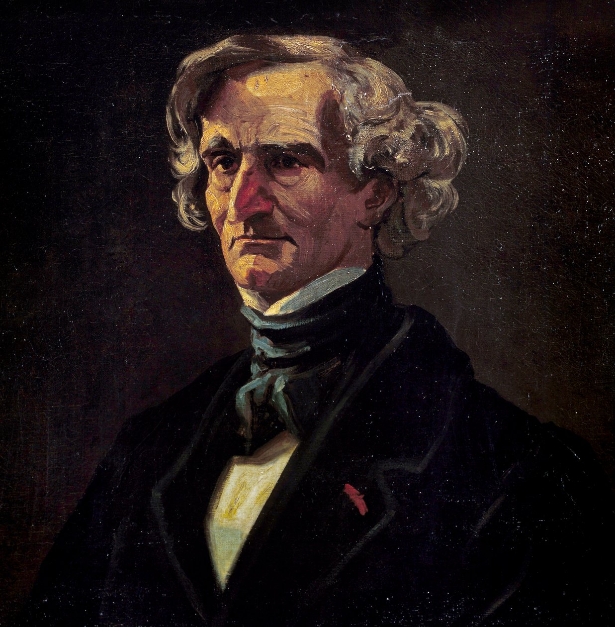 Portræt af Hector Berlioz (1803-1869), fransk komponist. Detalje af maleriet af Andre Gill (1840-1885) af Andre Gill