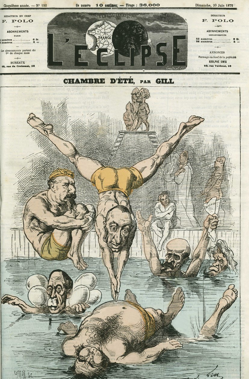 The Summer Room with gentlemen Thiers, Gambetta, Grevy, Favre, Trochu... Cover i "" L