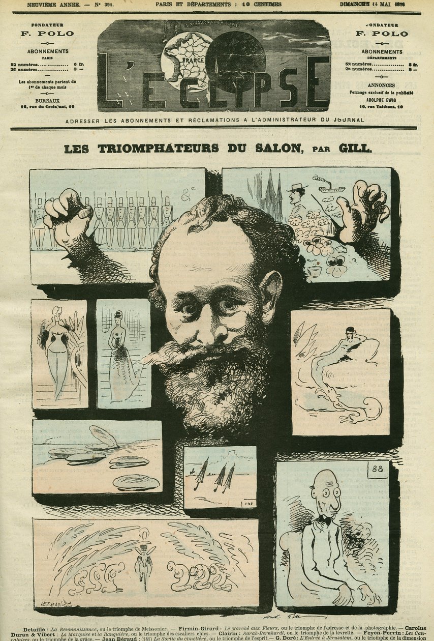 Salonens triumfatorer eller fraværets triumf af Edouard Manet (1832-1883), fransk maler. Cover i "" L