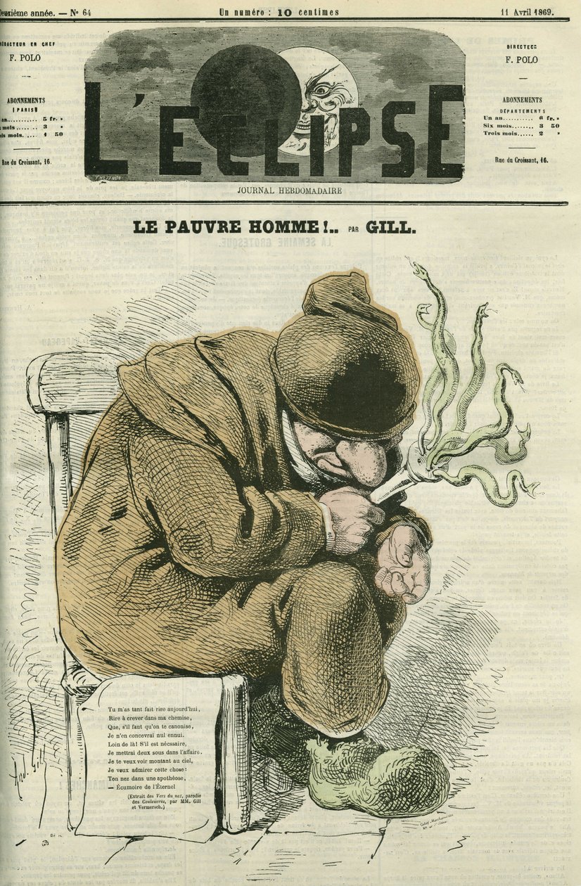 Den stakkels mand, antydning af instruktøren af "Universet", med tilnavnet "slangen." Cover i "" L