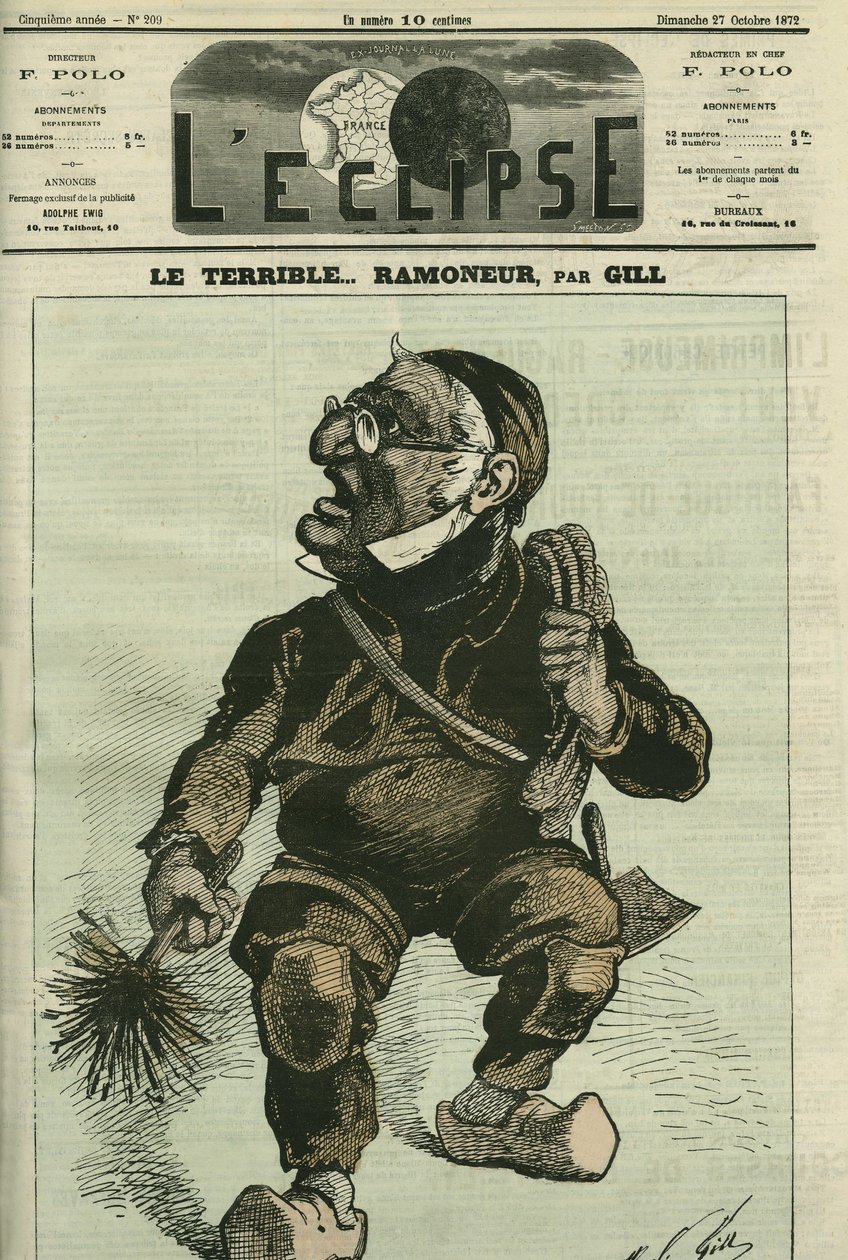 Den frygtelige skorstensskorsten, Adolphe Thiers (1797-1877), fransk historiker og statsmand. Cover i "" L
