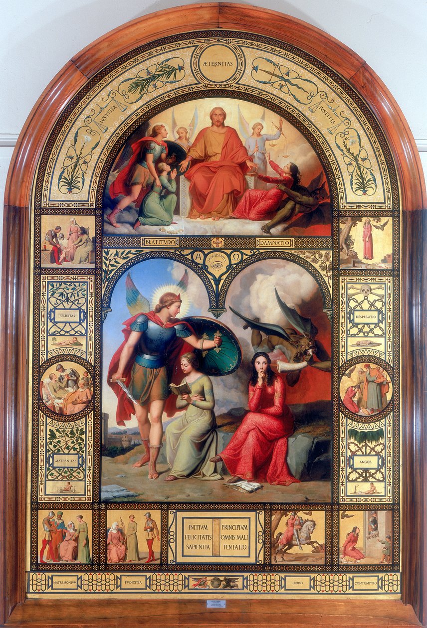 Godt og Ondt, 1800-tallet af Andre Jacques Victor Orsel