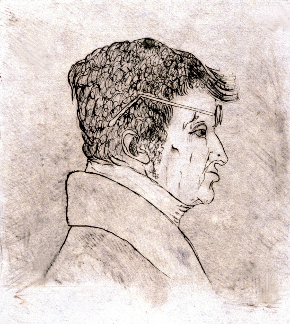 Andre Marie Ampere, selvportræt ca. 1805-1810 (tegning) af Andre Marie Ampere