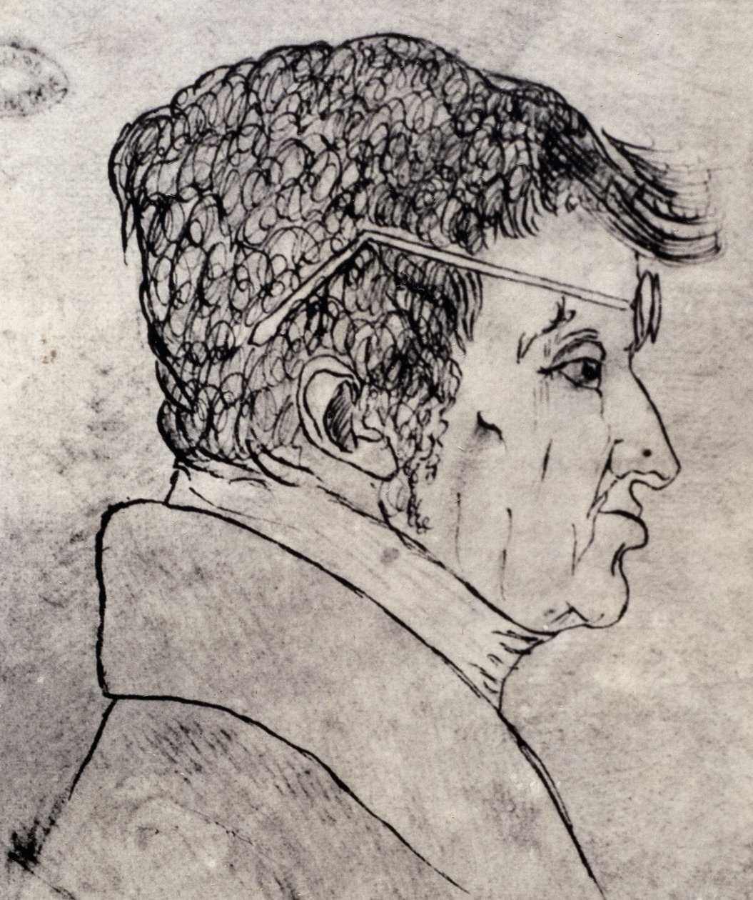 Selvportræt af Andre-Marie Ampere (Poleymieux-au-Mont-d