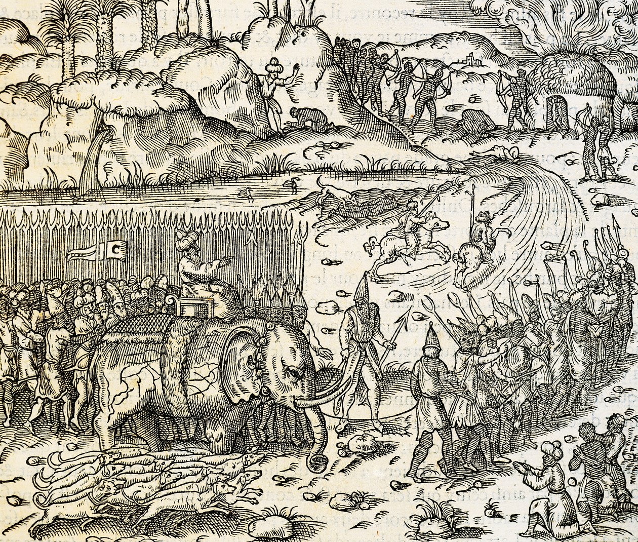 Kongeriget Sofala, hjemsted for Mozambiques guldminer, gravering fra Universal Cosmology, af Andre Thevet (1504-1592), Paris af Andre Thevet