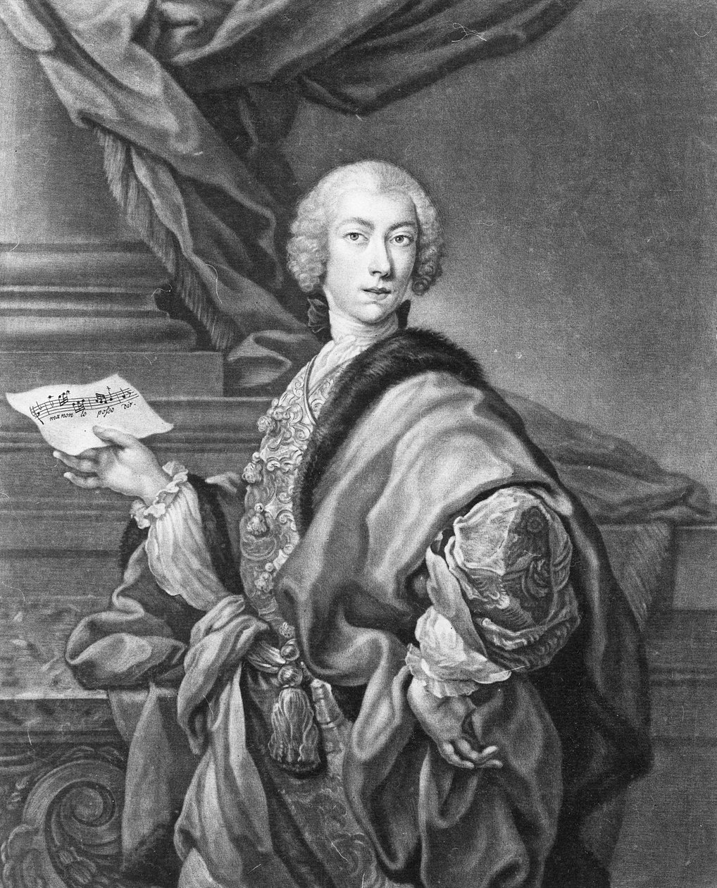 Angelo Maria Monticelli, graveret af John Faber af Andrea Casali