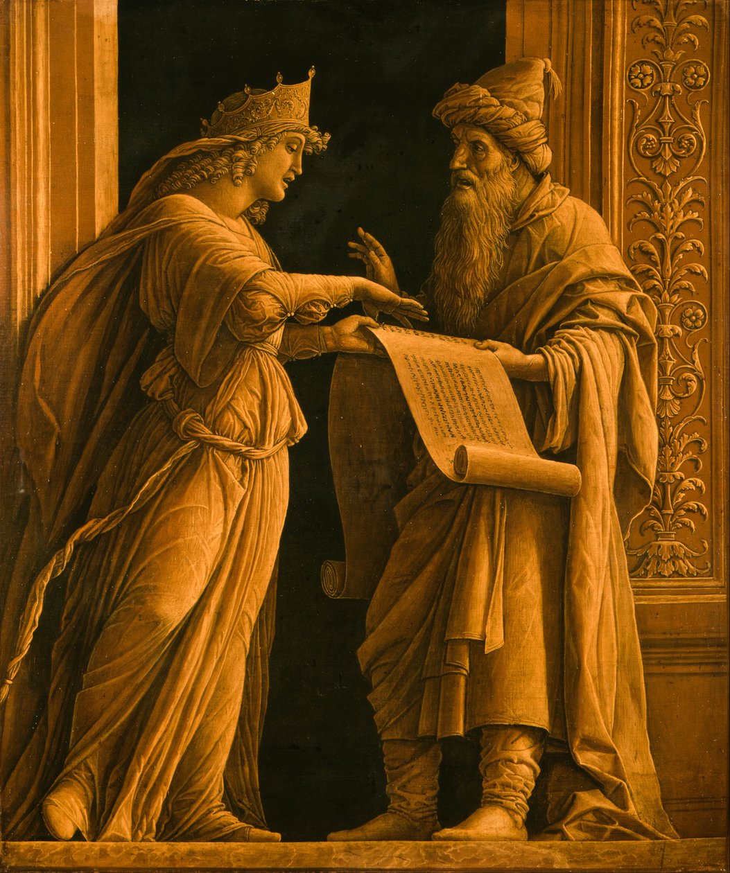 En sibyl og en profet af Andrea Mantegna