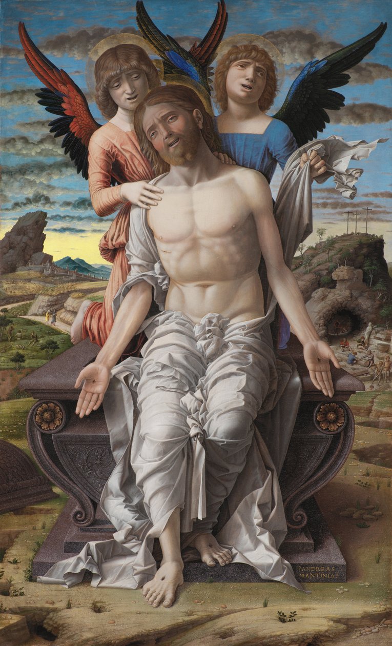 Kristus som den lidende forløser af Andrea Mantegna