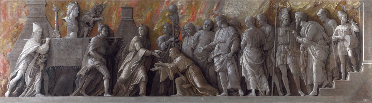 Introduktion til cybele -kulten i Rom af Andrea Mantegna
