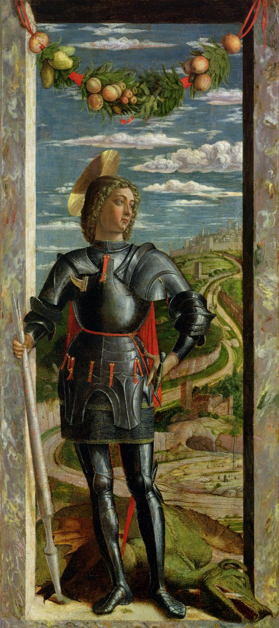 St. George og dragen, 1466-67 af Andrea Mantegna