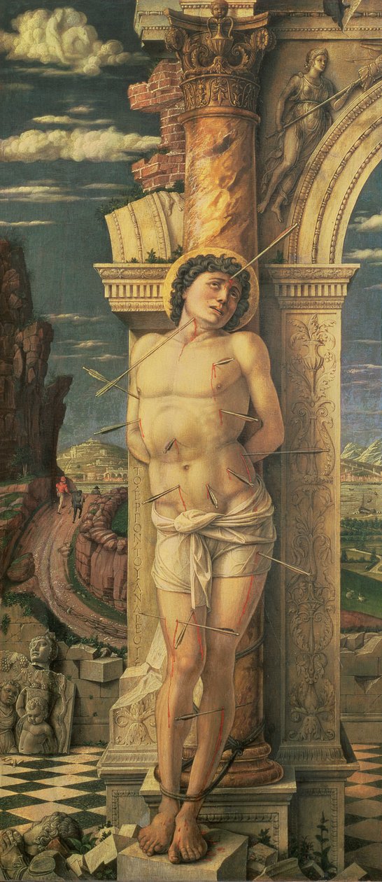 St. Sebastian, ca. 1459 (tempera på panel) af Andrea Mantegna