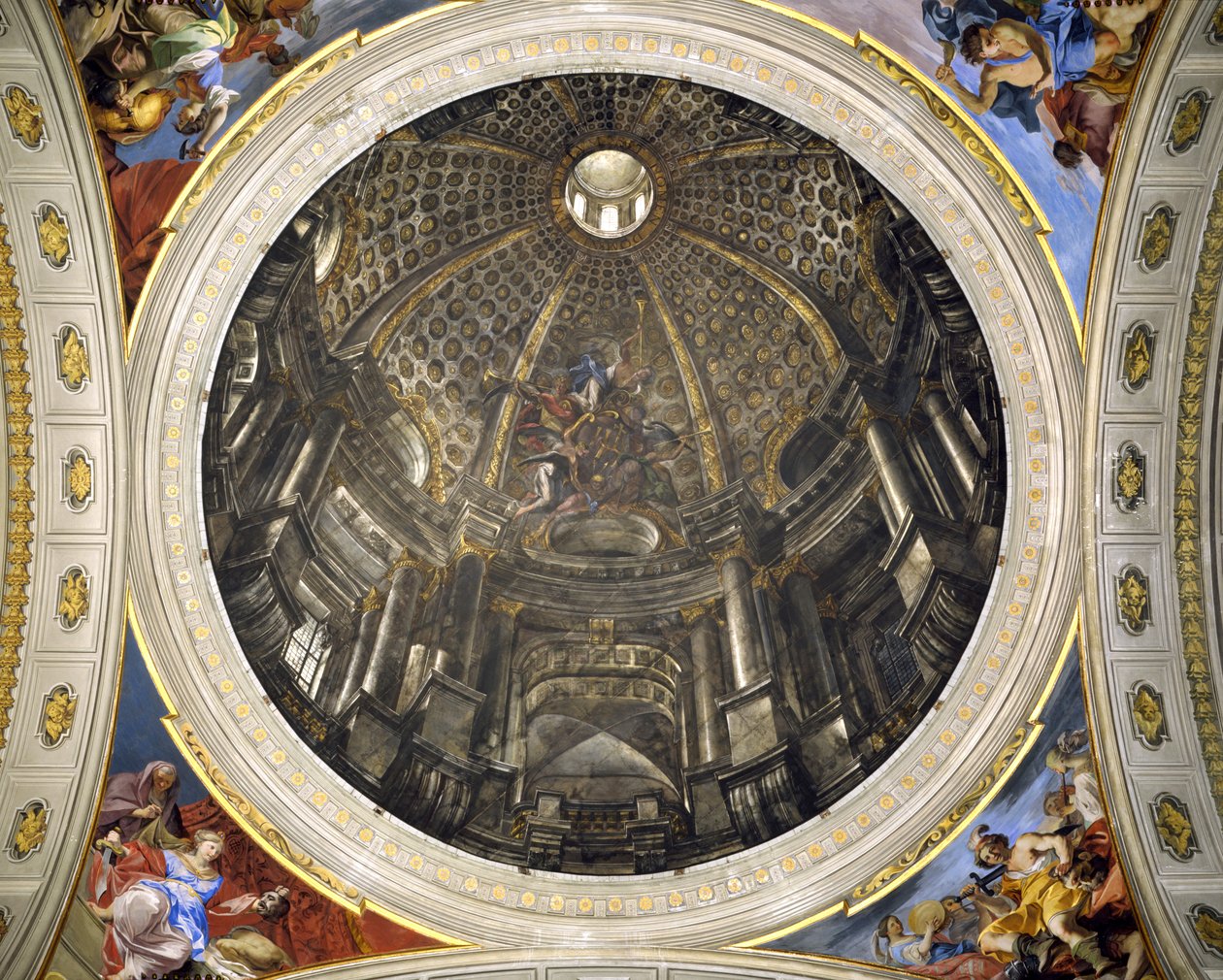 Domkirken i Sankt Ignatius-kirken, 1685 af Andrea Pozzo