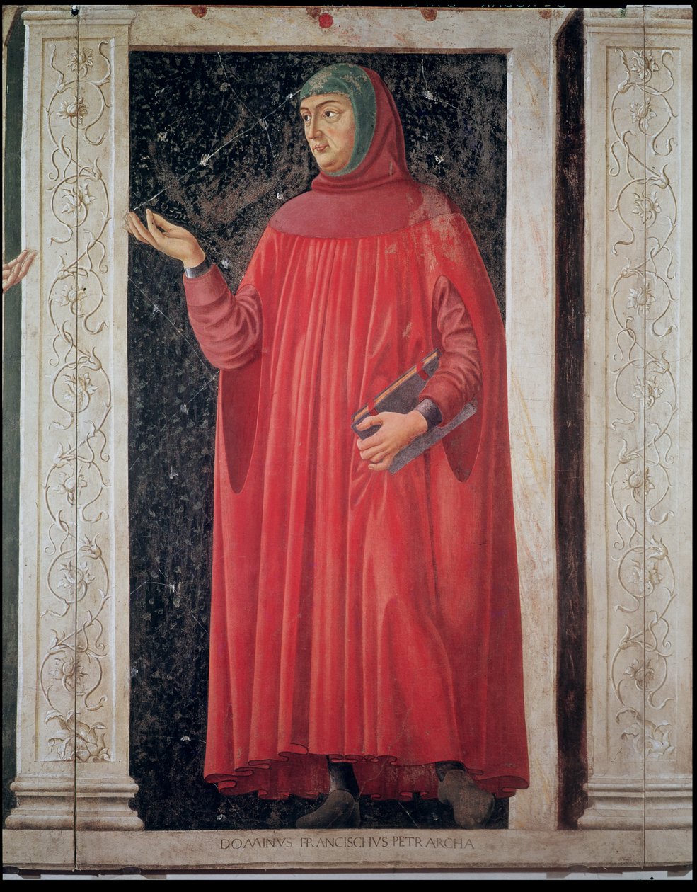Petrarch (Francesco Petrarca) (1304-74) fra Villa Carducci-serien af berømte mænd og kvinder, ca. 1450 af Andrea del Castagno