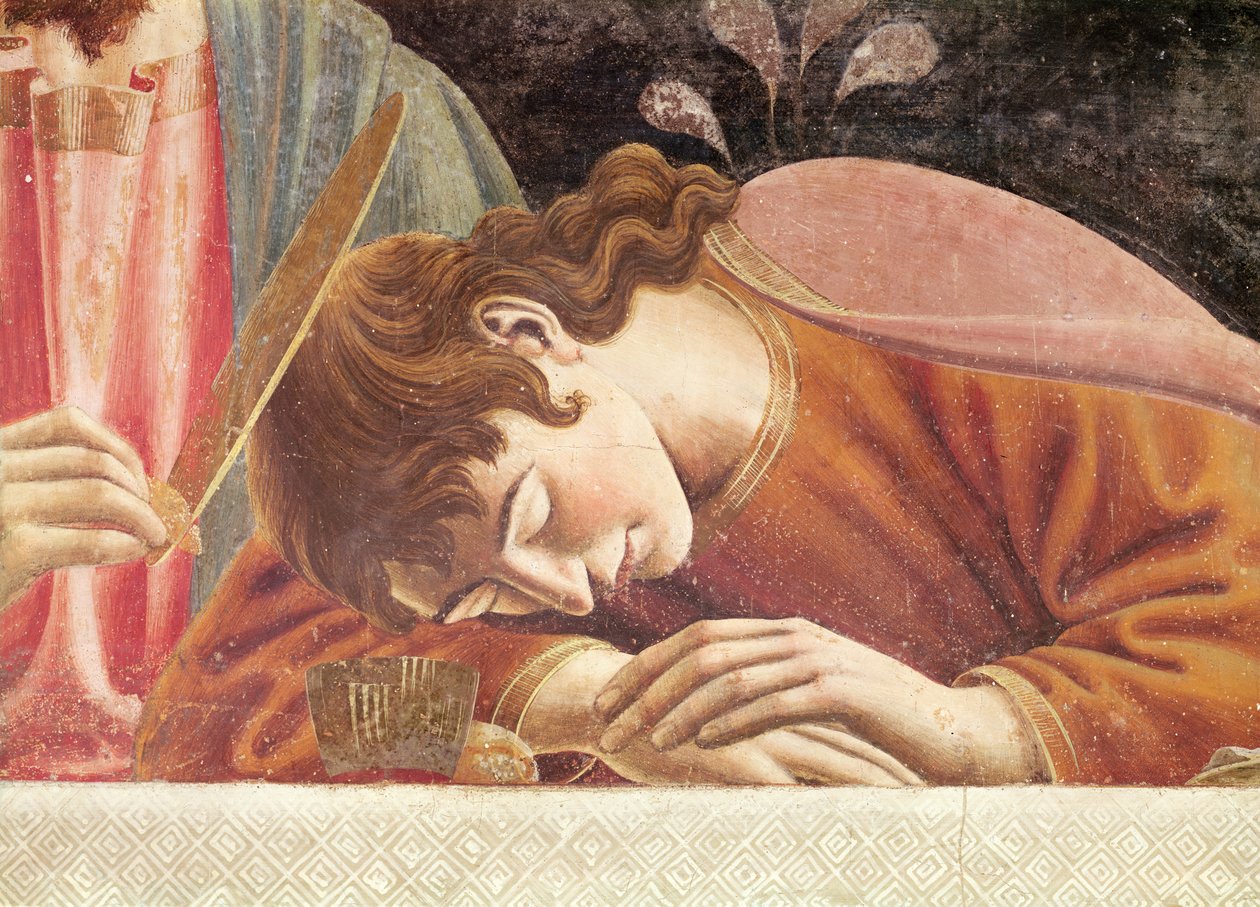Den sidste nadver, detalje af Saint John, 1447 (detalje af 85172) af Andrea del Castagno