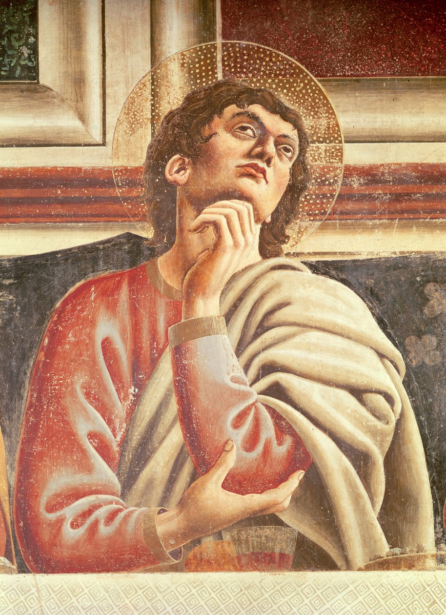Den sidste nadver, detalje af Sankt Thomas af Andrea del Castagno