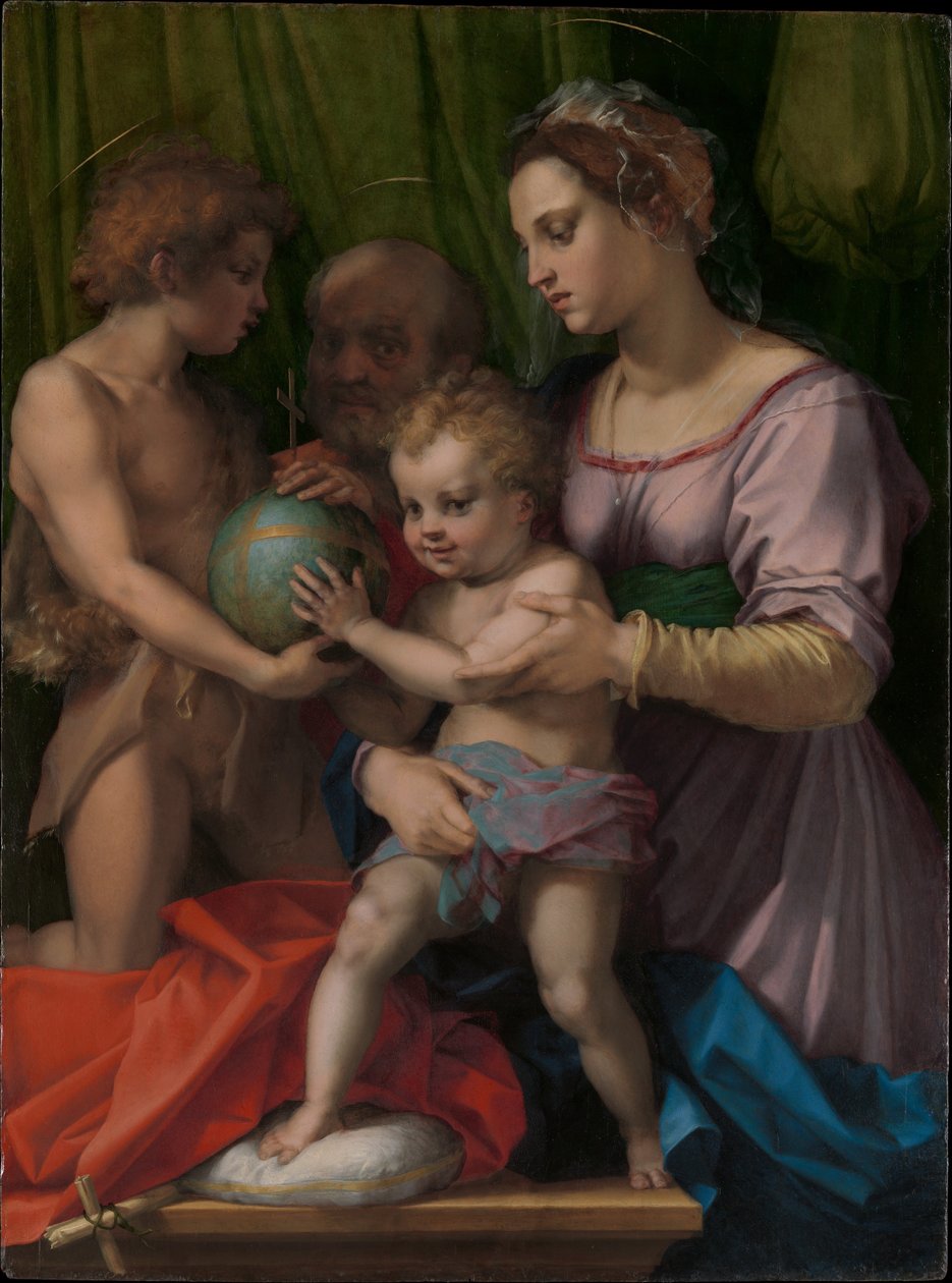 Den hellige familie med Johannes Døberen af Andrea del Sarto
