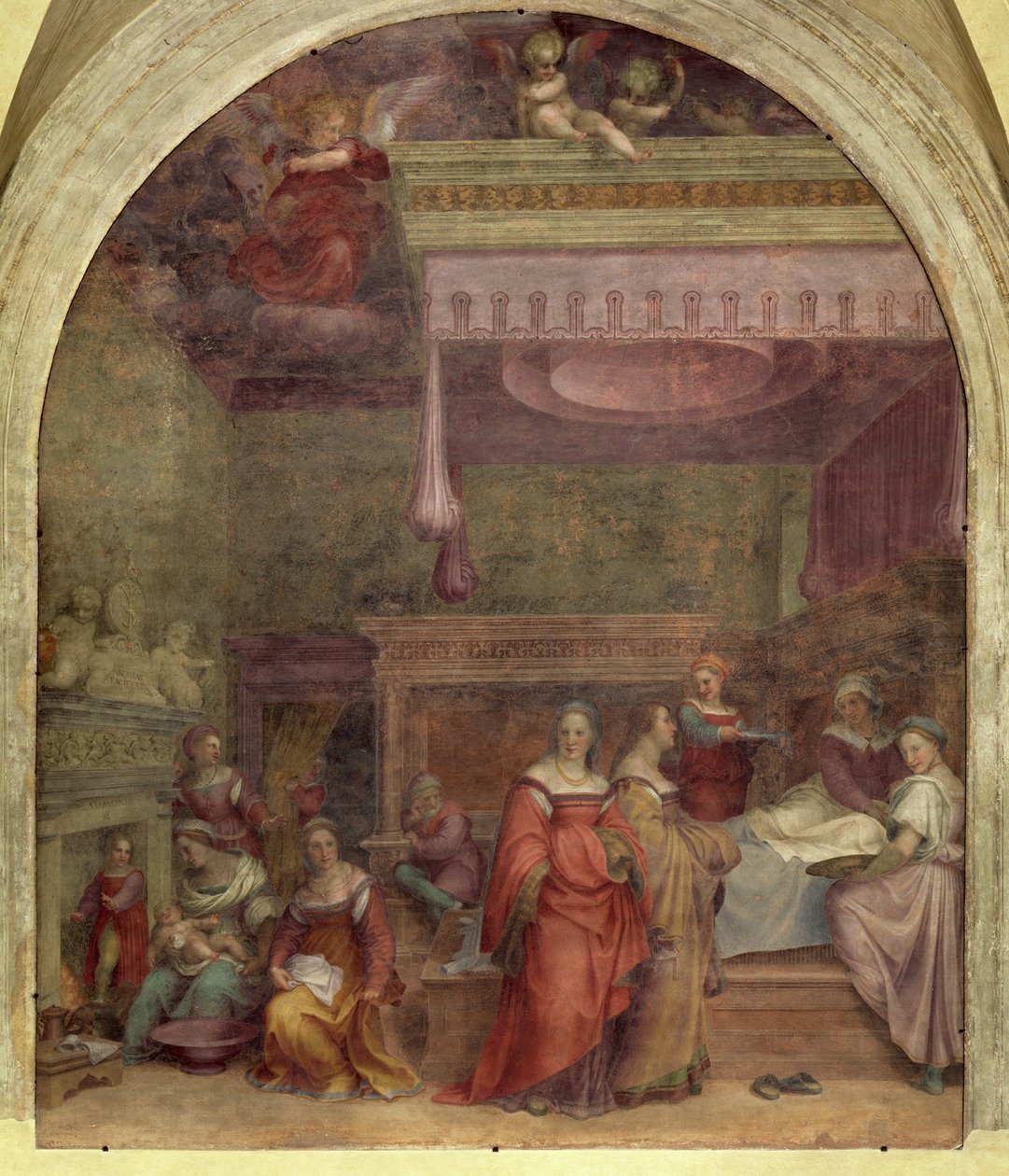 Jomfruens fødsel, 1514 (se også 61996, 62001 og 62002) af Andrea del Sarto