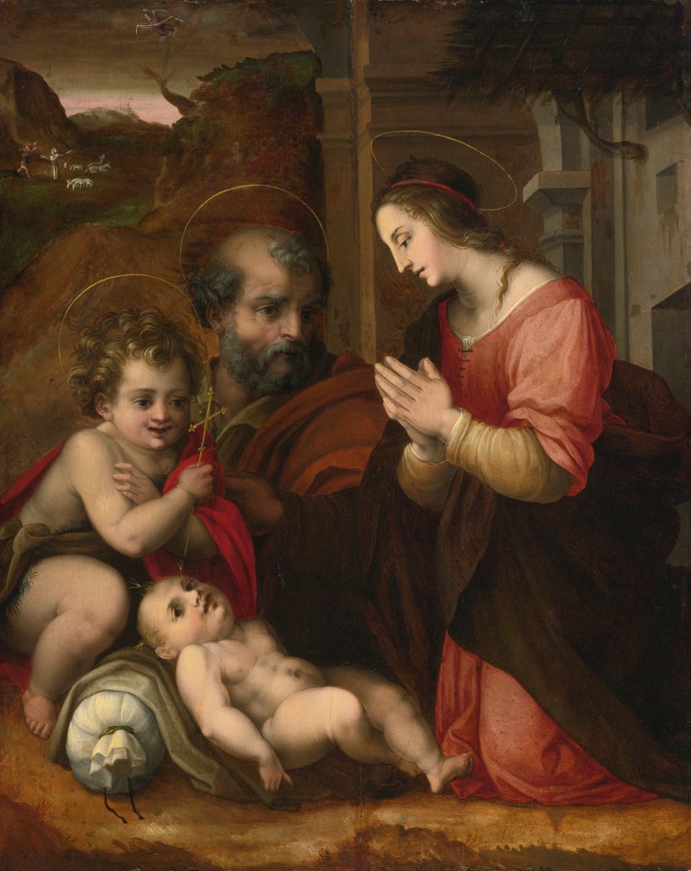 Den hellige familie med den unge Johannes Døberen af Andrea del Sarto