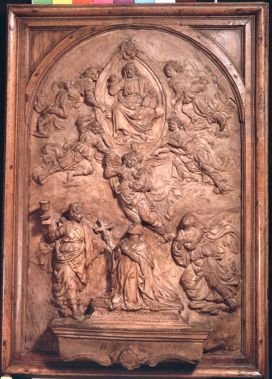 Skitse til Forteguerri Cenotaph (træ) af Andrea del Verrocchio
