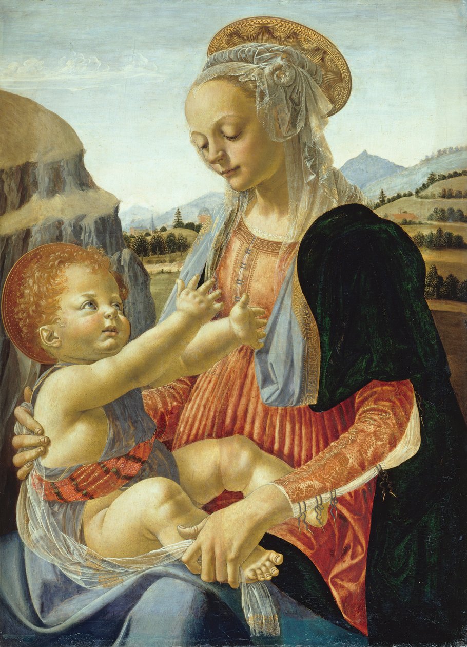 Mary med barnet af Andrea del Verrocchio