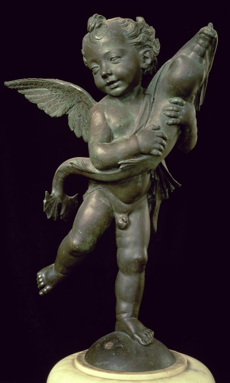 Putto med en delfin, 1565 (bronze) af Andrea del Verrocchio