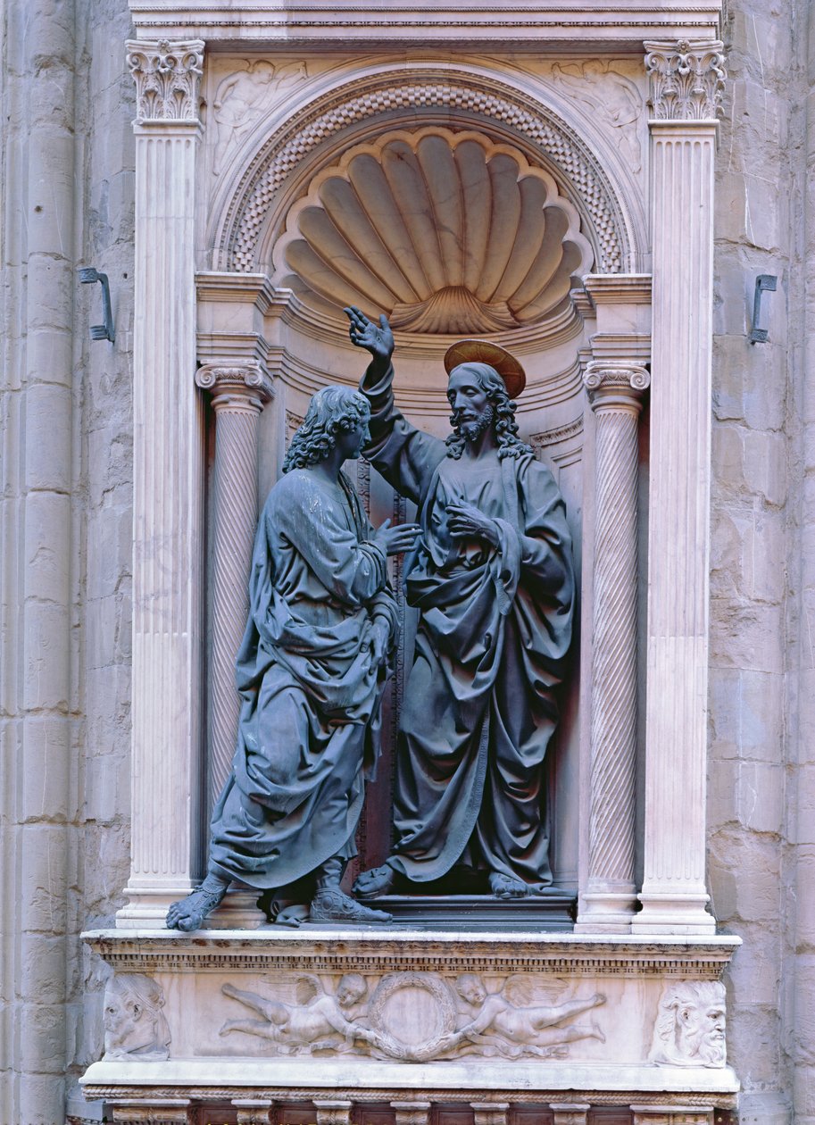 Den tvivlende Thomas (bronze) af Andrea del Verrocchio