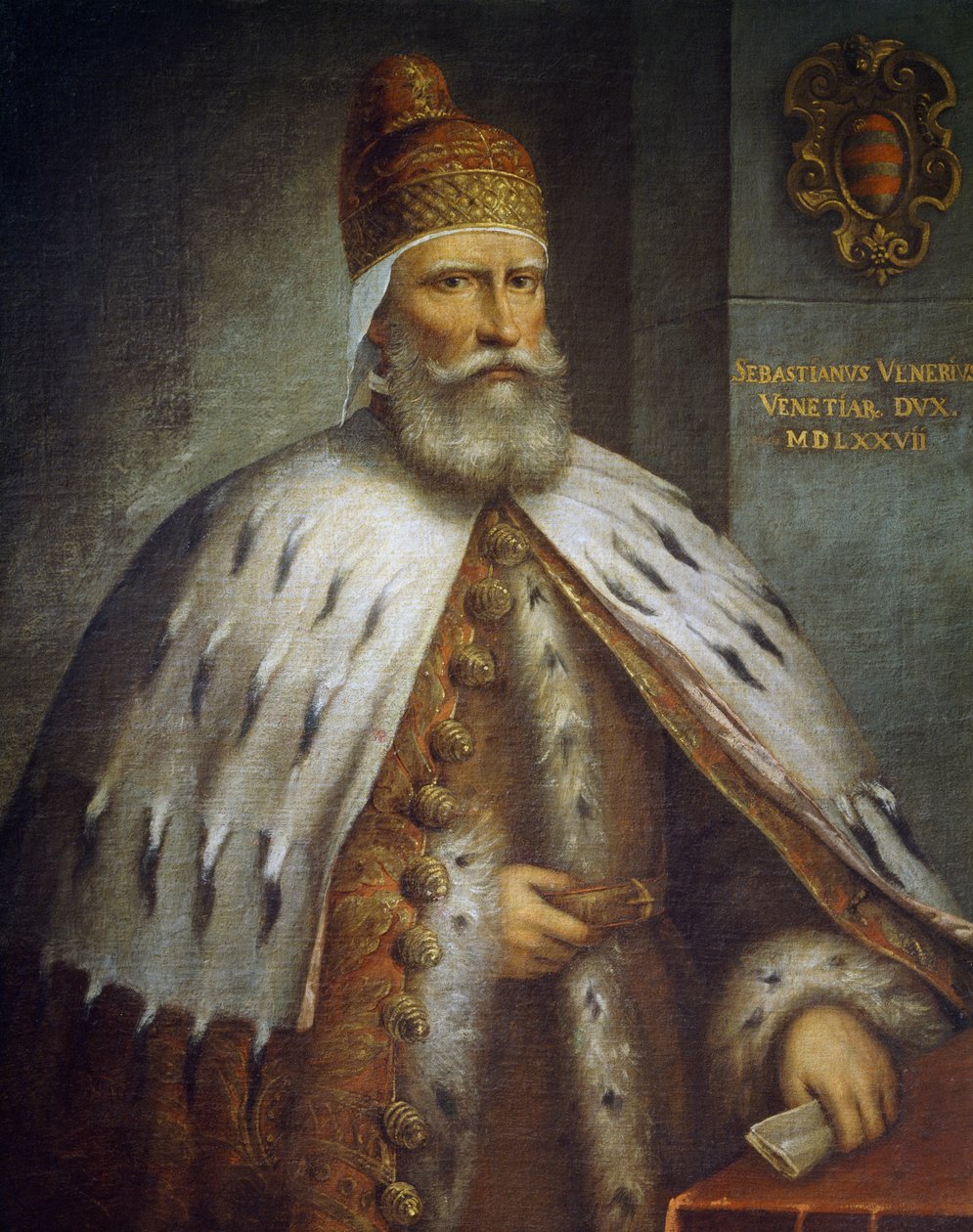 Portræt af Doge Sebastiano Venier (ca 1496-1578) af Andrea (c.1542 c.1617) Michieli