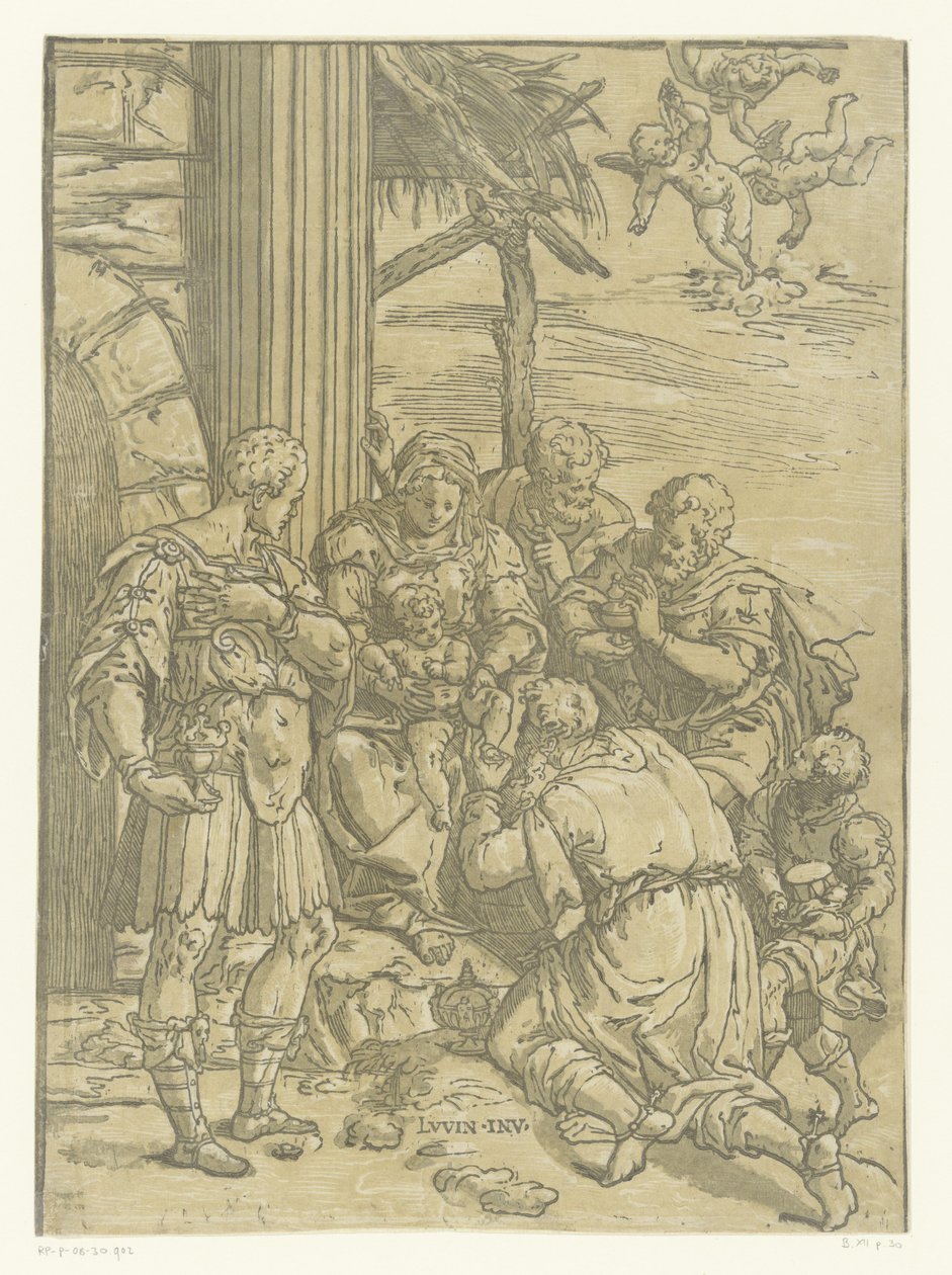 Tilbedelse af kongerne af Andrea Andreani