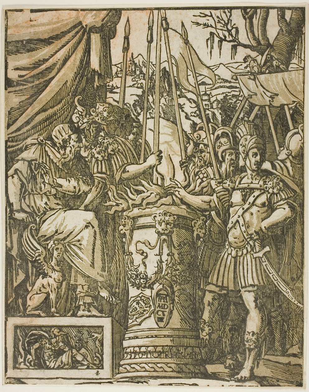 Mucius Scevola af Andrea Andreani