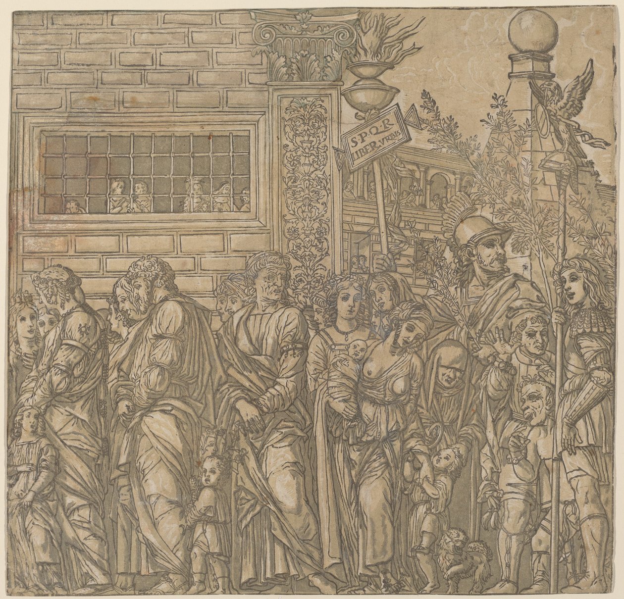 Julius Cæsars triumf, 1599. af Andrea Andreani