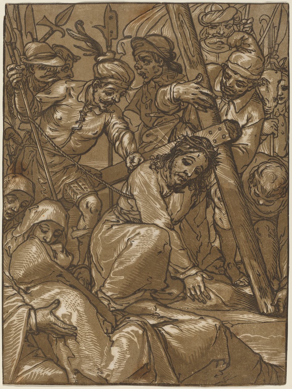 Korsets Bæring af Andrea Andreani after Alessandro Casolani