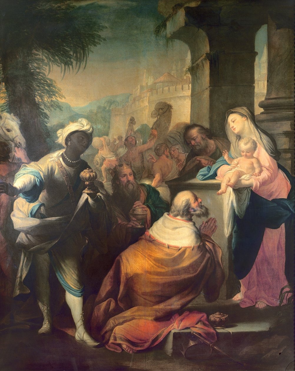 The Adoration of the Magi, ca. 1750 (for detaljer se 87286) af Andrea Casali