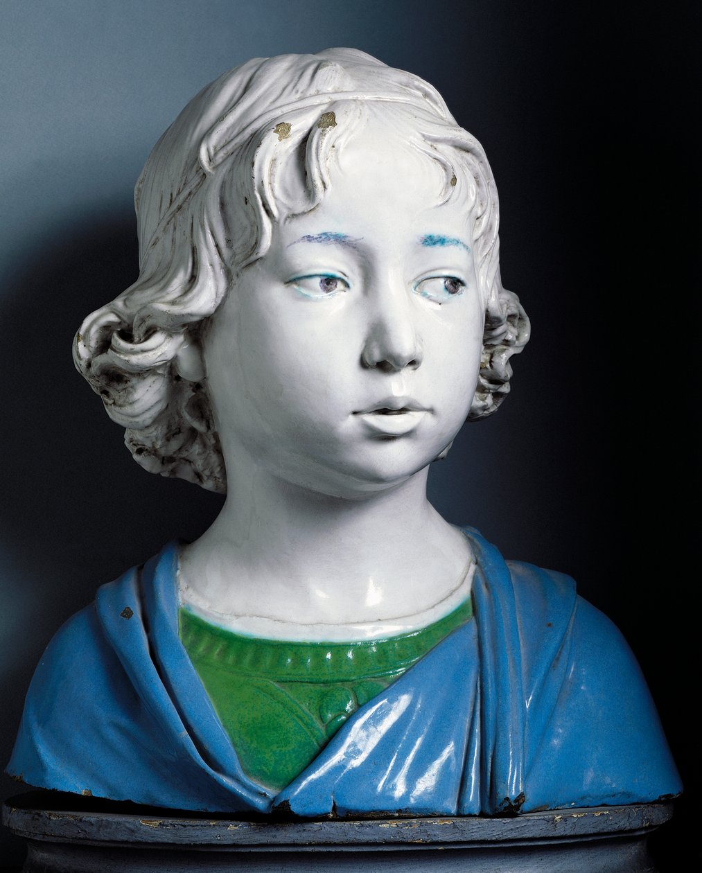 Head of Child, af Andrea della Robbia (1435-cirka 1525) af Andrea Della Robbia