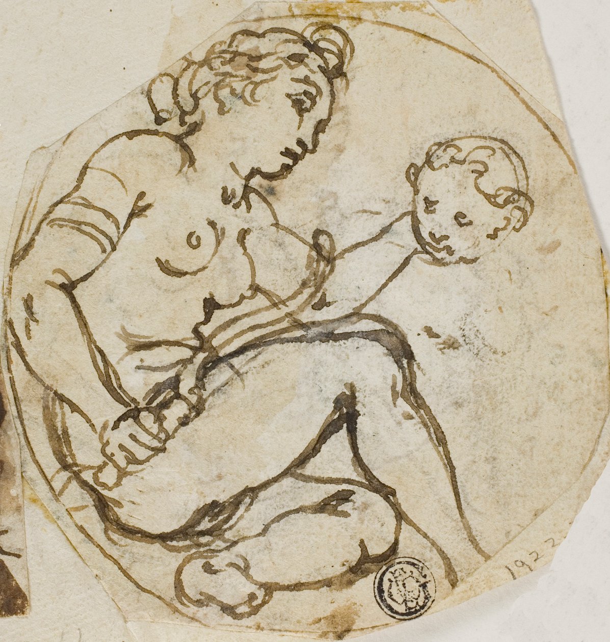 Venus og Amor af Andrea Lilio
